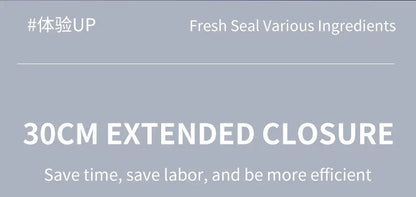 Seladora a vácuo elétrica automática Gleff para embalar alimentos, com tampa transparente e painel de controle digital.