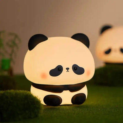 Luminária de silicone em formato de coelho com luz LED recarregável da Gleff, ideal para decoração infantil e quarto de criança.