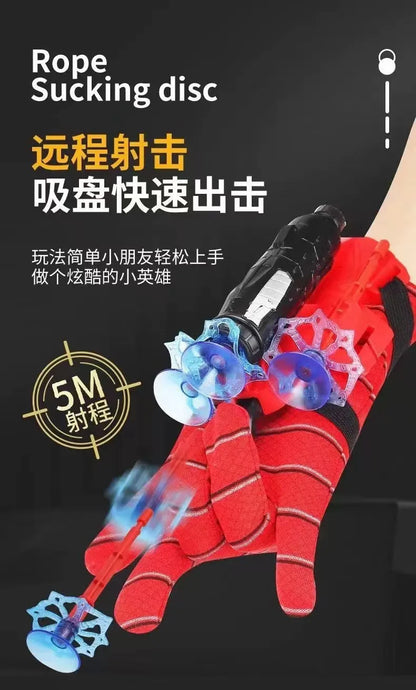 Lançador Spider-Man Disney Gleff, pistola de dardos rotativa, brinquedo para crianças, com detalhes do herói em cores vibrantes