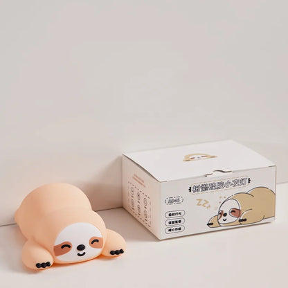 Luminária Coelho de silicone Touch LED da Gleff, abajur infantil recarregável com design fofo e luz suave para quarto de criança