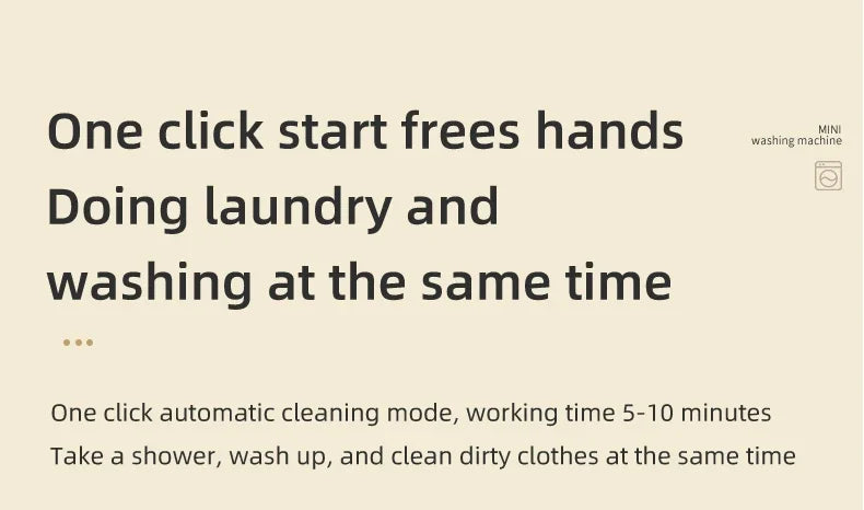 Mini lavadora elétrica portátil Gleff, wireless, com roupas íntimas e pet, conectada por USB, ideal para limpeza rápida e prática