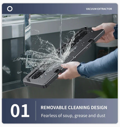 Seladora a vácuo elétrica automática Gleff para embalar alimentos, com tampa transparente e painel digital.