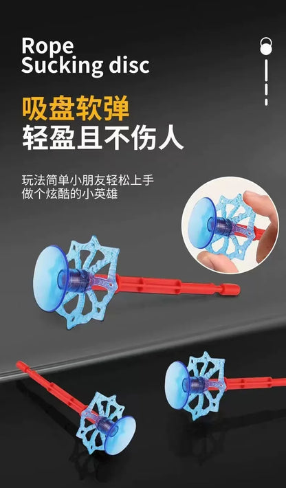 Lançador Spider-Man da Disney Gleff, pistola de dardos rotativa para brincadeiras, com design do herói do universo Marvel